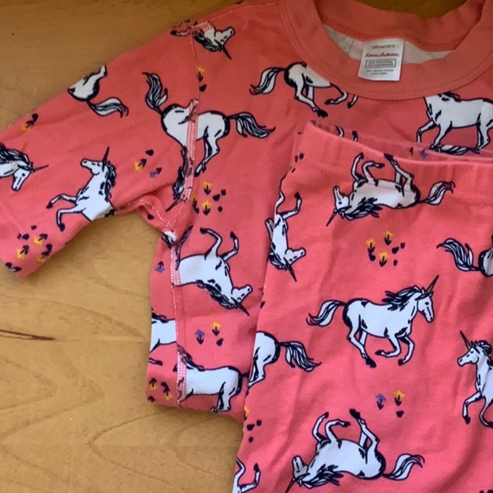 Hanna Andersson Girls Shortie Pajamas Unicorn
